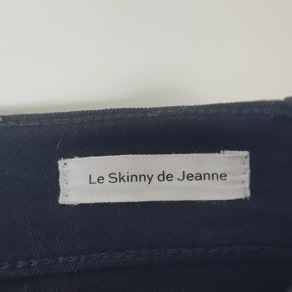 Frame Le Skinny Jeans Women's 25 Black Coated Mid Rise $258 - Picture 5 of 12